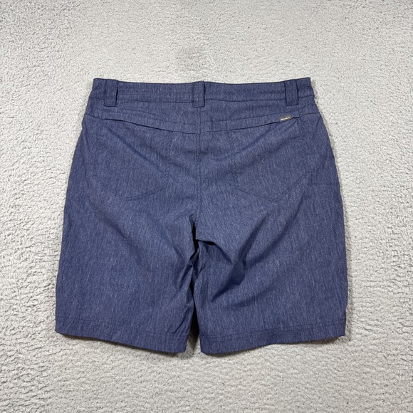 Eddie Bauer Travex Shorts Womens Sz T10 Blue Nylon Hiking Outdoors Travel - Picture 6 of 8